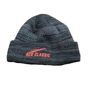 Red Classic Toboggan (Beanie)  Grey